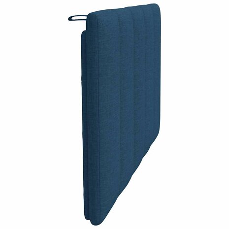 Hoofdbordkussen "Hanko" 90 cm stof blauw 5