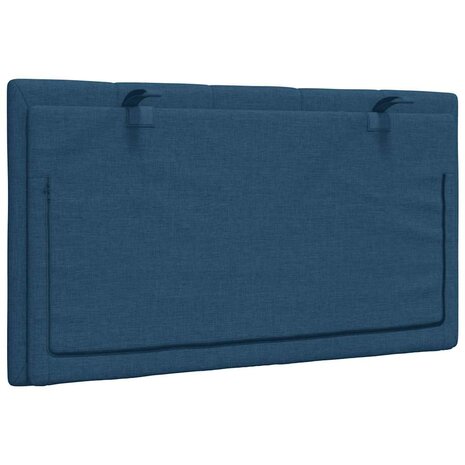 Hoofdbordkussen "Hanko" 90 cm stof blauw 6