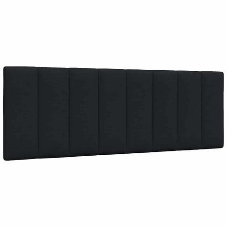 Hoofdbordkussen "Hanko" 120 cm stof zwart 1