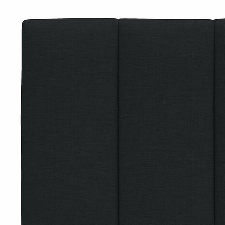 Hoofdbordkussen "Hanko" 120 cm stof zwart 7