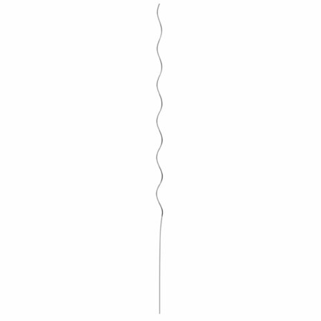 Spiraalvormige plantensteunen 50 pcs Zilver 150 cm 6