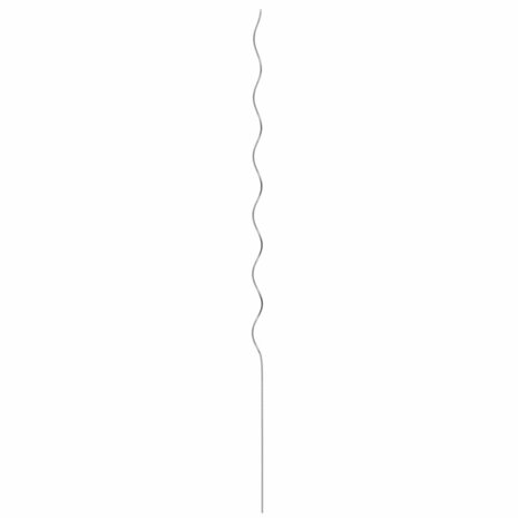Spiraalvormige plantensteunen 20 pcs Zilver 150 cm 5