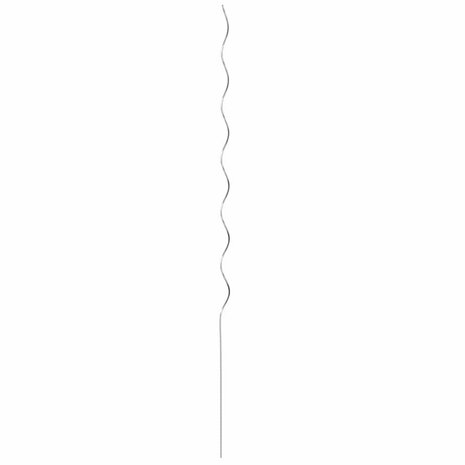 Spiraalvormige plantensteunen 20 pcs Zilver 150 cm 7