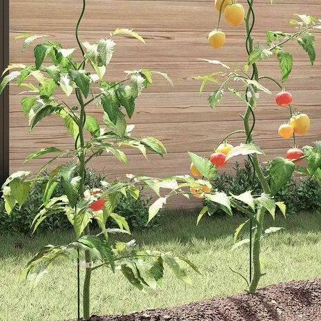 Spiraalvormige plantensteunen 20 pcs Groen 170 cm 4