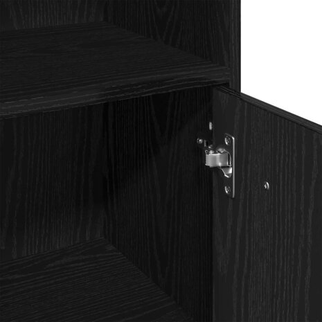 Badkamermeubelset met opslag 3 pcs Zwart Eiken 60 x 33 x 60 cm 9