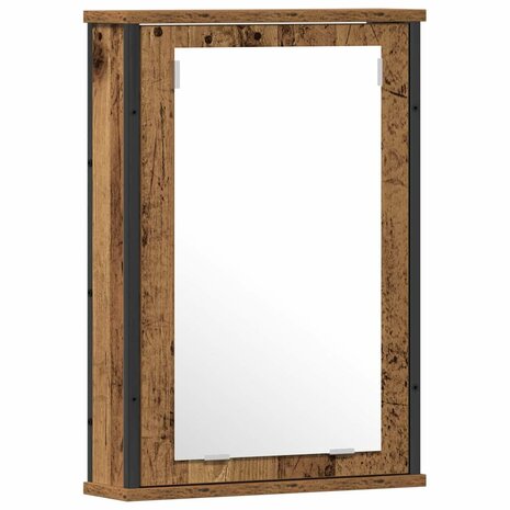 Badkamermeubelset 2 pcs Bruin 60 x 30 x 60 cm Bewerkt hout 6
