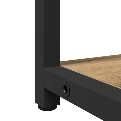 Badkamermeubelset 2 pcs Bruin 60 x 30 x 60 cm Bewerkt hout 9