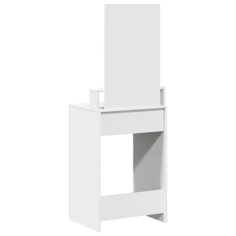 Kaptafel met lade met plank Wit 50 x 41 x 140 cm Bewerkt hout 8