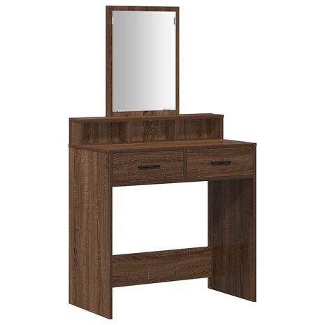 Kaptafel met lade Bruin Eiken 79 x 41 x 140 cm Bewerkt hout 2