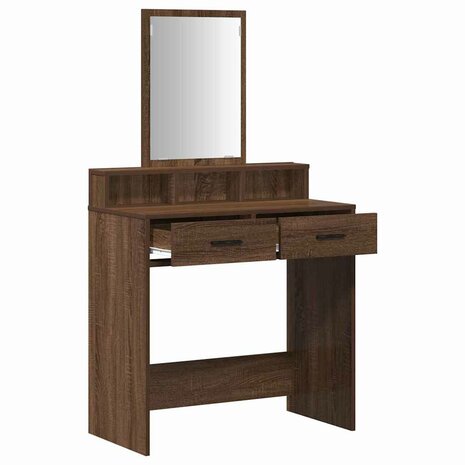 Kaptafel met lade Bruin Eiken 79 x 41 x 140 cm Bewerkt hout 5