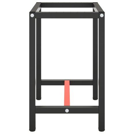 Werkbankframe 70x50x79 cm metaal matzwart en matrood  4