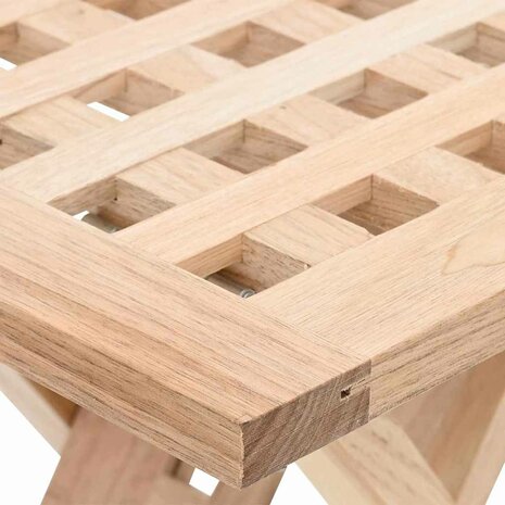 Salontafel Bruin 33 x 33 x 40.5 cm Massief walnotenhout 8