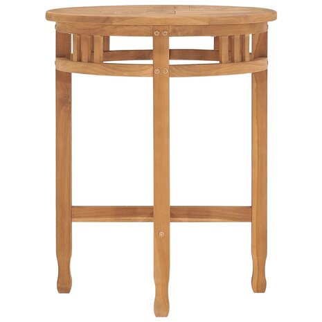 Bistrotafel inklapbaar Ø60x75,5 cm massief teakhout 2