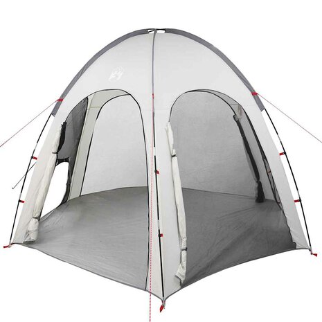 Zwembad Tent met dak Grijs 366 x 305 x 231 cm Polyester 9