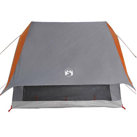 Tenten met dak Grijs en oranje 220 x 233 x 184 cm Polyester 6