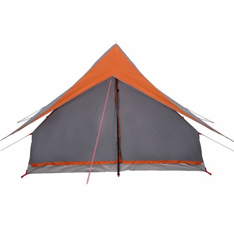 Tenten met dak Grijs en oranje 256 x 266 x 185 cm Polyester 5