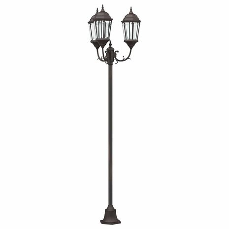 Tuin Lantaarnpaal Brons Aluminium en Glas 2