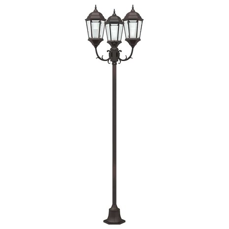 Tuin Lantaarnpaal Brons Aluminium en Glas 4