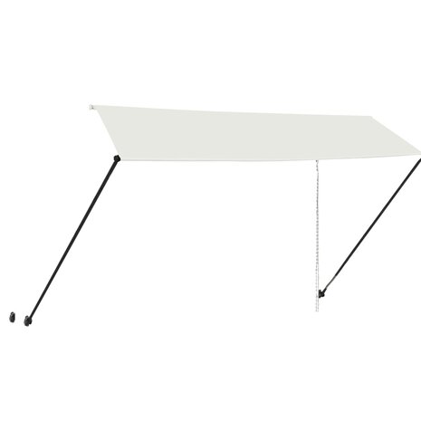 Luifel uittrekbaar met LED 350x150 cm crème 4