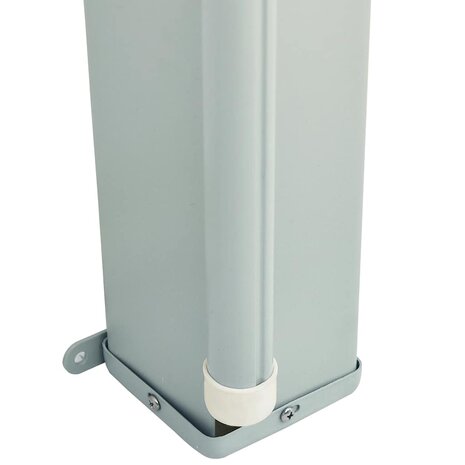 Tuinscherm uittrekbaar 117x600 cm grijs 5