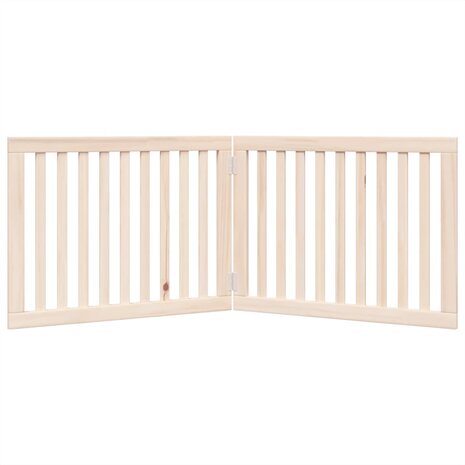 Hondenhek inklapbaar 2 panelen 160 cm populierenhout 4