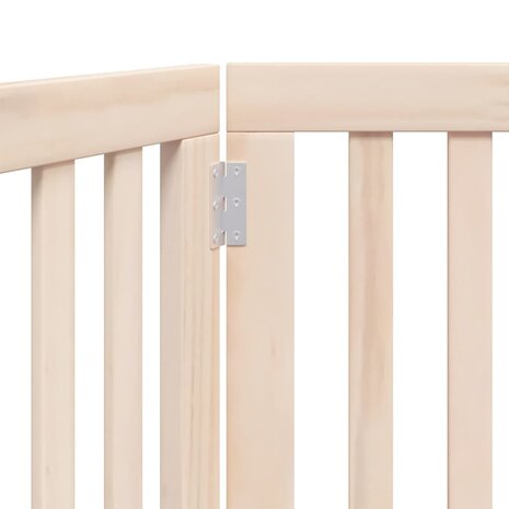 Hondenhek inklapbaar 2 panelen 160 cm populierenhout 8