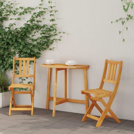 Tuinstoel 2 pcs Bruin 36 x 46 x 86cm Massief acaciahout 1