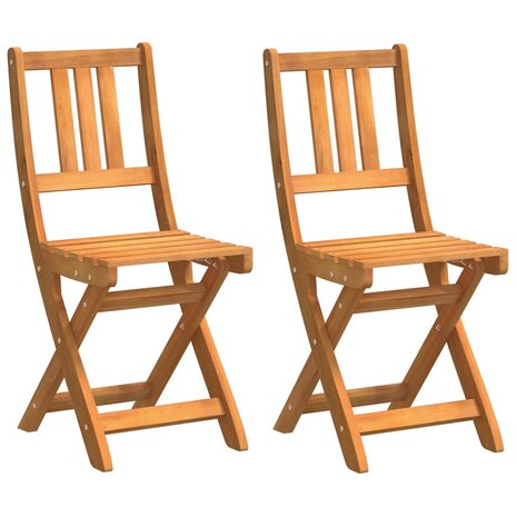 Tuinstoel 2 pcs Bruin 36 x 46 x 86cm Massief acaciahout 2