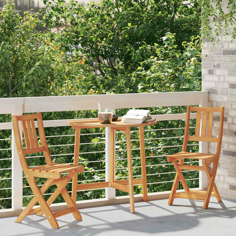 Tuinstoel 2 pcs Bruin 36 x 46 x 86cm Massief acaciahout 3