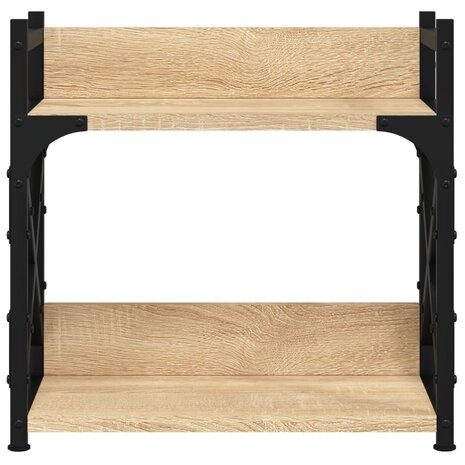 Printerstandaard 2-laags 40x20x40 cm bewerkt hout sonoma eiken 4
