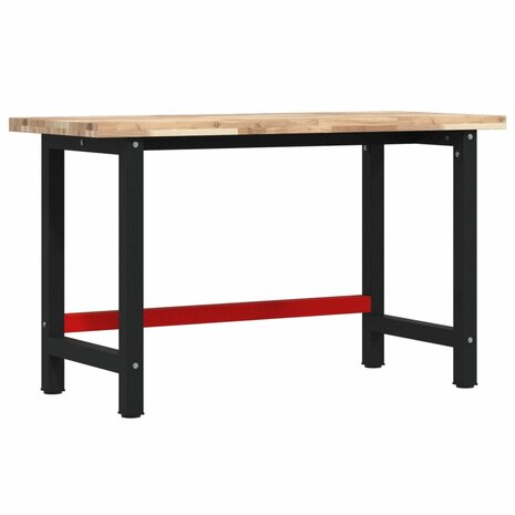 Werkbank rechthoekig 140x60x83 cm massief acaciahout 2
