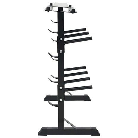 Halterrek Zwart 99 x 45 x 95.5 cm Poedergecoat staal 4
