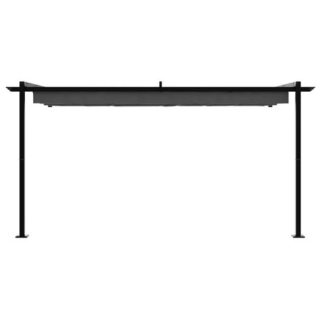 Wandgemonteerde Pergola Antraciet Staal 4