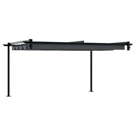 Wandgemonteerde Pergola Antraciet Staal 6
