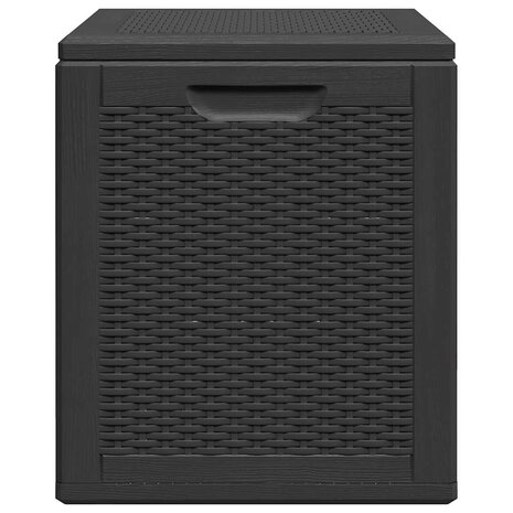 Tuinbox 90 L PP rattan zwart 5