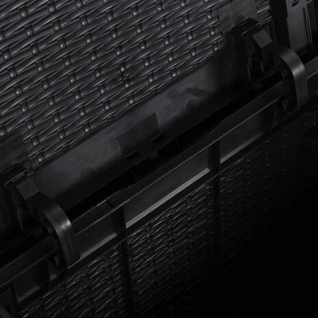 Tuinbox 90 L PP rattan zwart 7