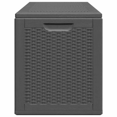 Tuinbox 180 L PP rattan zwart 5