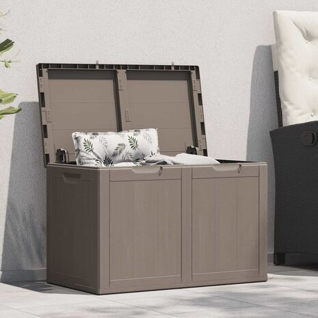 Tuinbox 180 L PP houtlook bruin 1