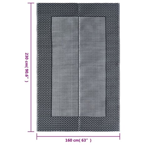 Buitenkleed ARAKIL 160x230 cm PP grijs 6