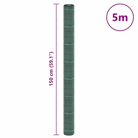 Worteldoek 1,5x5 m polypropeen groen 8