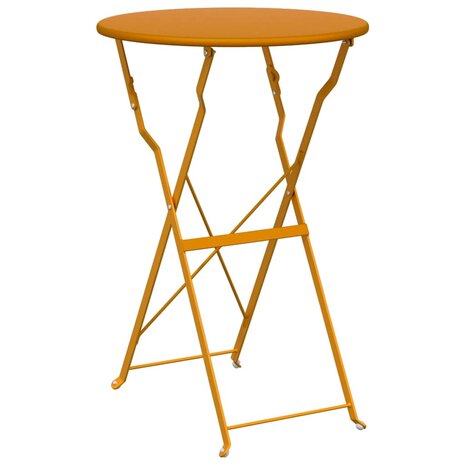 Bistrotafel Mosterdgeel Ø50x71 cm Poedercoating staal 2