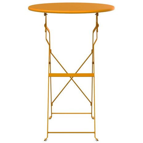 Bistrotafel Mosterdgeel Ø50x71 cm Poedercoating staal 4