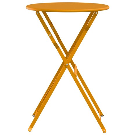 Bistrotafel Mosterdgeel Ø50x71 cm Poedercoating staal 5
