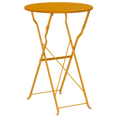 Bistrotafel Mosterdgeel Ø50x71 cm Poedercoating staal 6