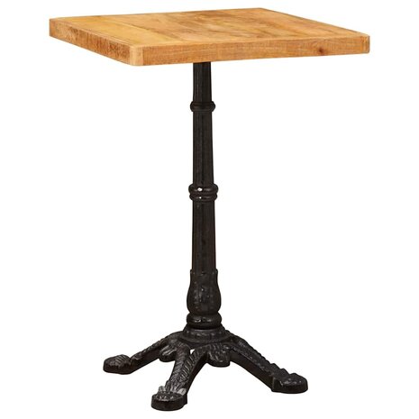 Bistrotafel Bruin 50 x 50 x 76 cm massief mangohout 2