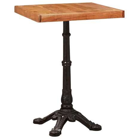Bistrotafel Bruin 50 x 50 x 76 cm Massief acaciahout 3