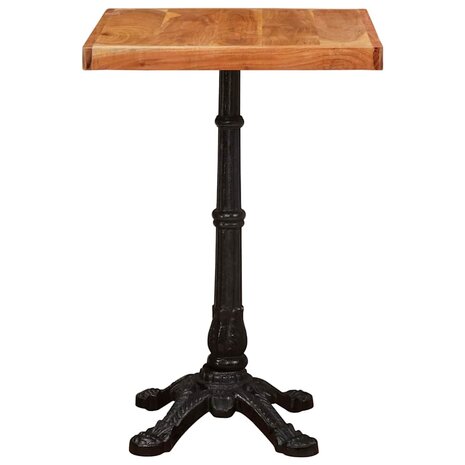 Bistrotafel Bruin 50 x 50 x 76 cm Massief acaciahout 4