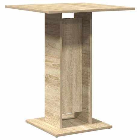 Bistrotafel 60x60x75 cm bewerkt hout sonoma eikenkleurig 6