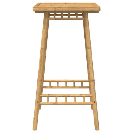 Bartafel voor buiten vierkant 55x55x100 cm bamboe 5