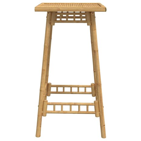 Bartafel voor buiten vierkant 55x55x100 cm bamboe 6